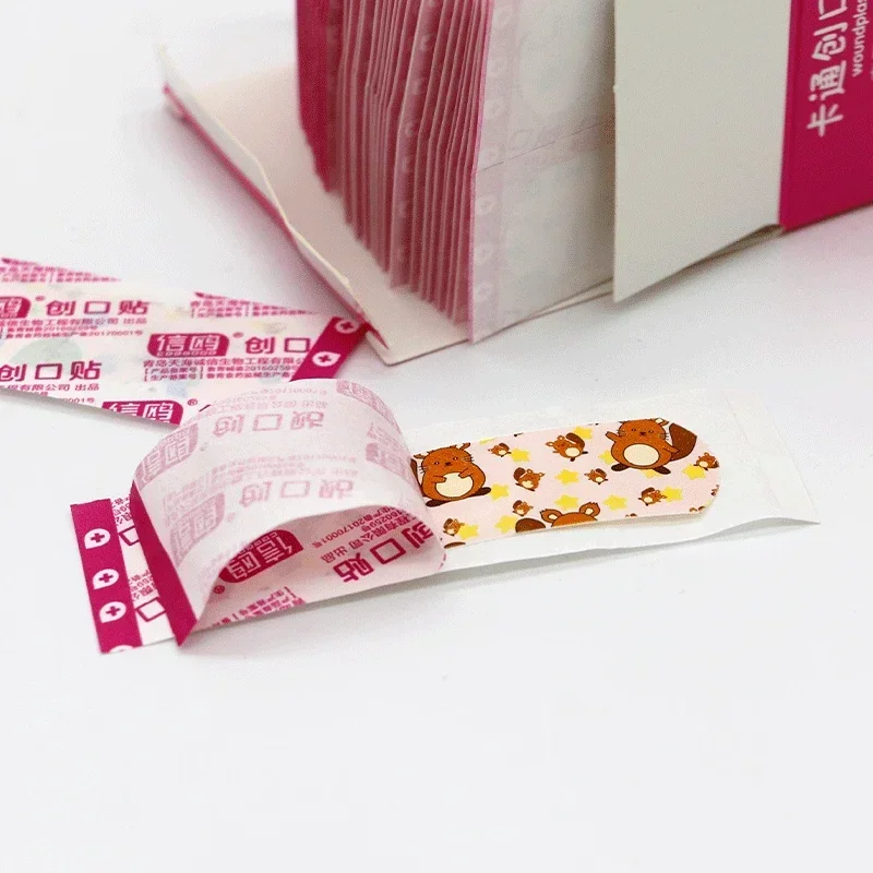 120pcs/lot Kawaii Cartoon Animal Pattern Waterproof Band Aid Hemostasis Adhesive Baby Bandages Wound Plaster Baby Accessories 4