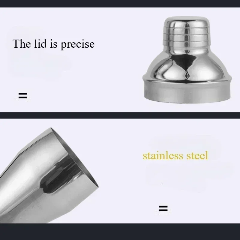 Hot 250/350/550/750ml Stainless Steel Cocktail Shaker Wine Mixer Cocktail Shaker Professional Barware Party Bar Tools