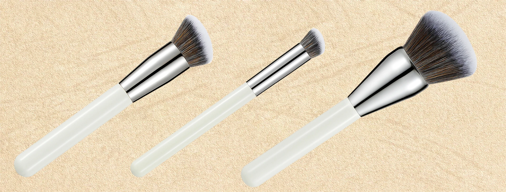 Description Picture 3 of itemProfessioal Makeup Brushes Powder Bronzer Blush Liquid Foundation Under Eye Concealer Contour Blending Buffing Stippling Tools