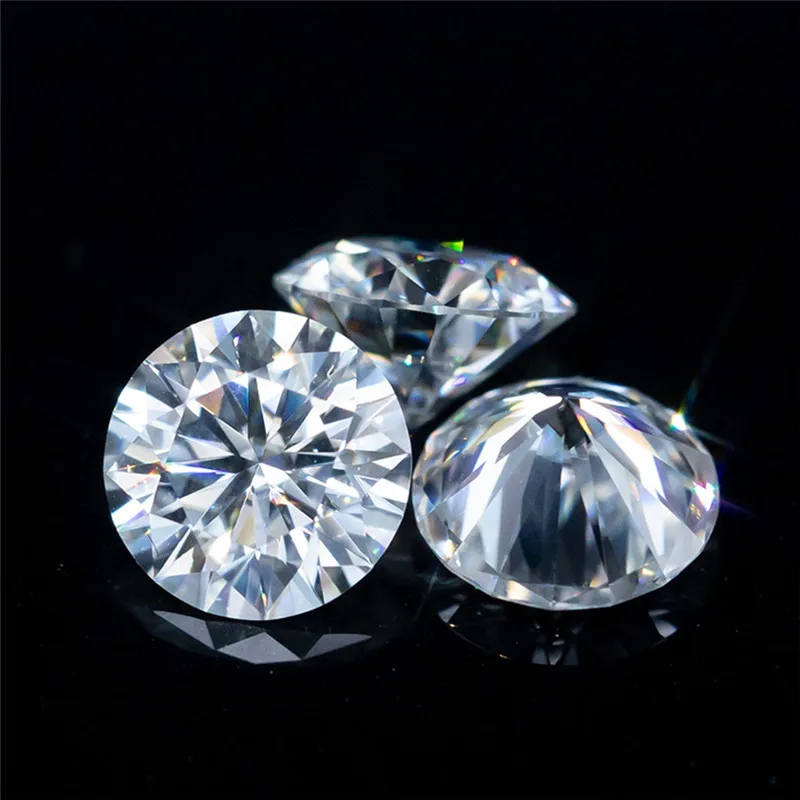 보아 코 모이사나이트 루즈 스톤 VVS1 0.5CT 1CT 5MM 6MM, 연구실용 모이사나이트 다이아몬드 보석 쥬얼리