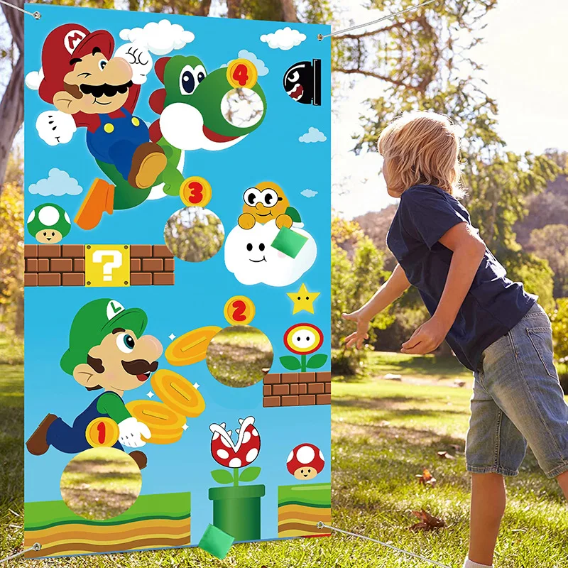 SuperMarioBeanBagTossGameThrowingCarnivalGameBannerMario