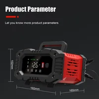 12v/24v Fully Automatic Battery Charger 7-segment Smart Car Battery Charger Pulse Repair for Agm Gel Wet Lead Acid Charging - Image 3