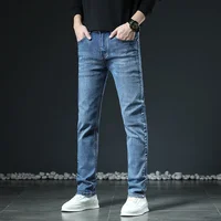 2023 Autumn/winter New Men's Jeans High-end Brand Business Casual Straight-leg Export Wholesale Men's Trousers 2