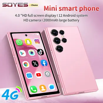 S26 PRO 4G Mini Smartphone 4.0inches Quad Core MTK 2GB RAM 16GB ROM Dual SIM 5MP 2000mAh Type-C LTE Android 12 Cellphone
