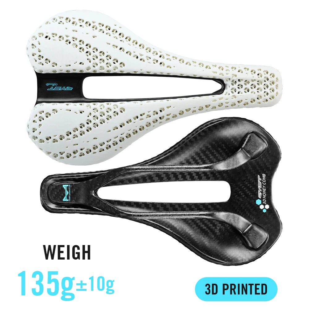RYET カーボン 3D プリント自転車サドル 7*7 自転車クッション男性女性