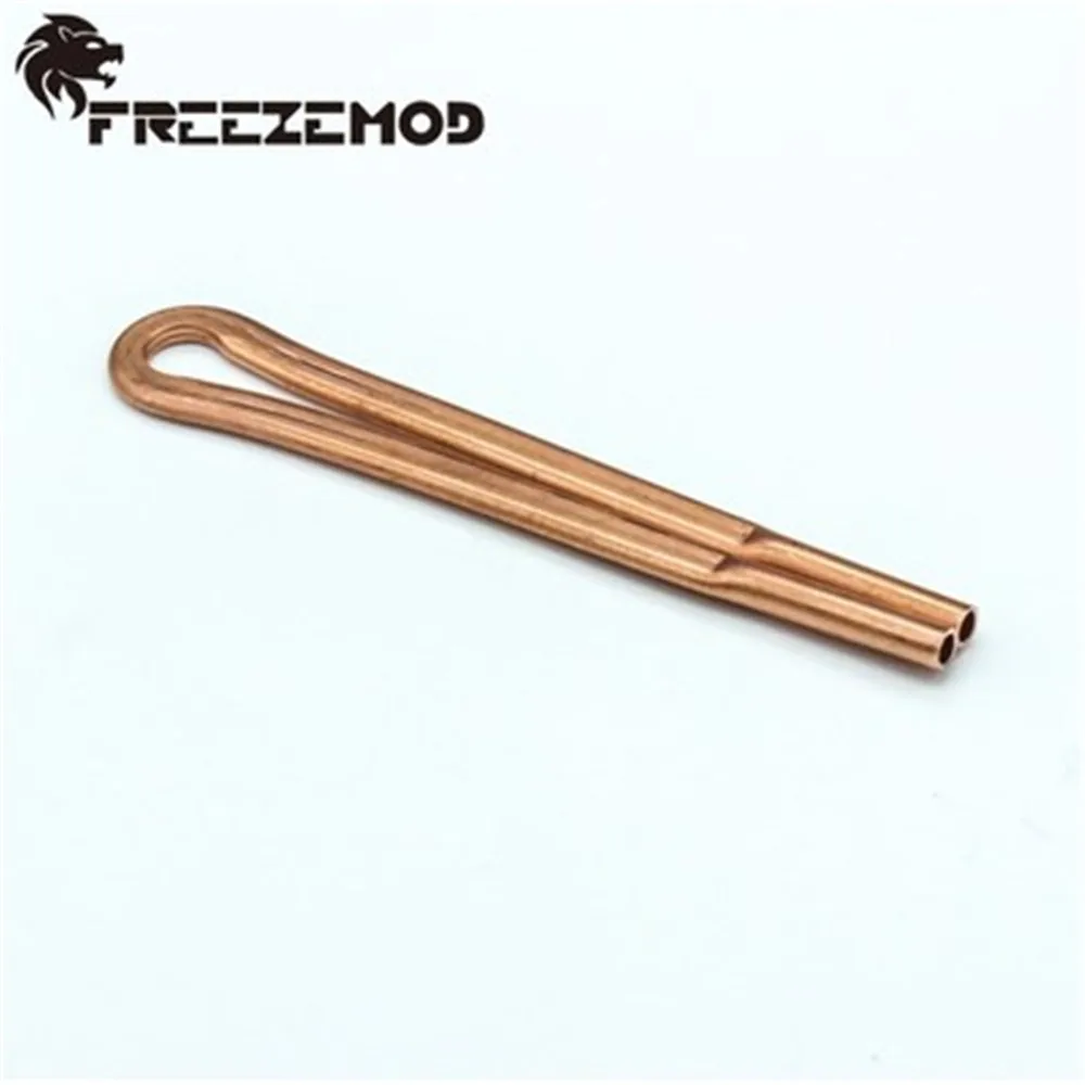 Freezemod 10/20/25/30CM Flat Copper Pipe OD4.5MM Loop T2 Pure Copper Tube Heatsink For Laptop Water Cooling Refit Notebook