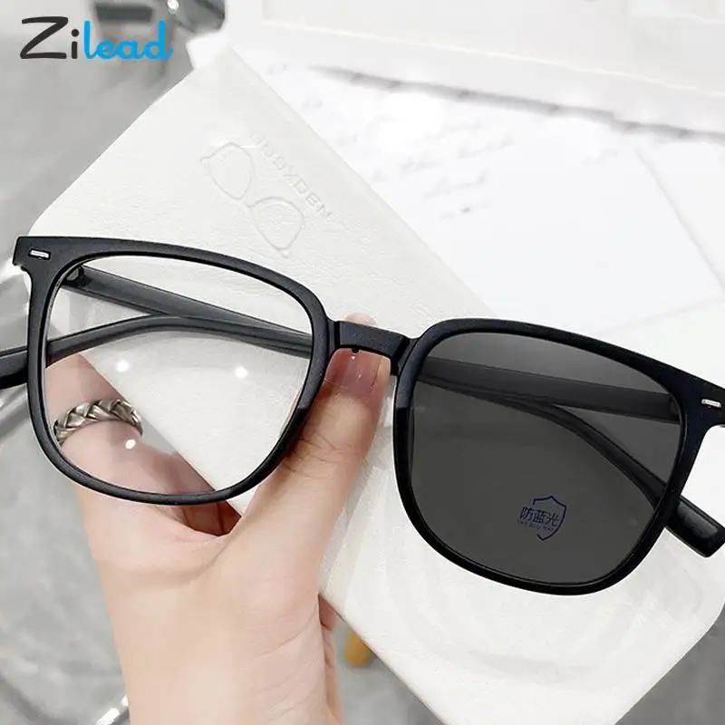 

Zilead Photochromic Anti Blue Rays Glasses Women Men Computer Discolored Blue Light Goggle Clear Colorchanging Sunglasses Gafas