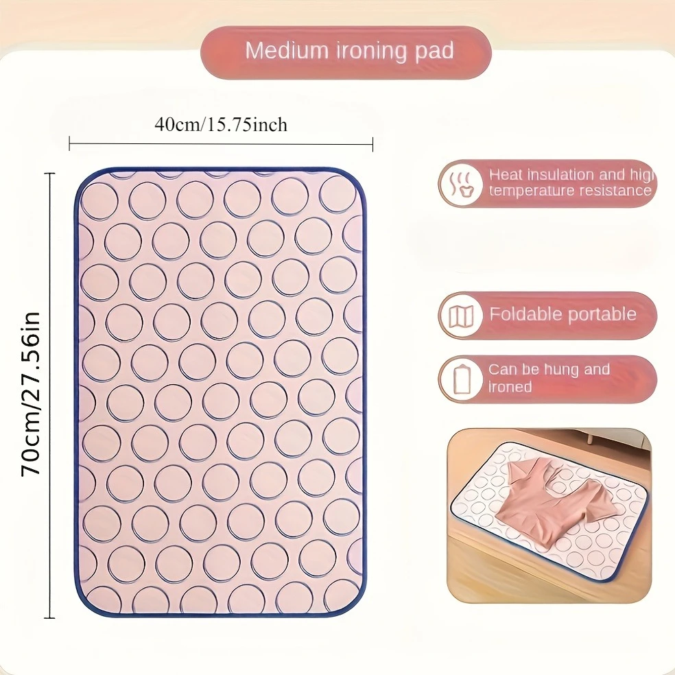 Foldable High-Temperature Resistant Ironing Mat - Waterproof, Heat-Insulated, Portable for Travel & Home Use,Easy Storage Design