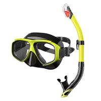 JSJM Professional Swimming Diving Mask Waterproof Silicone Glasses Swimming Glasses UV Goggles Scuba Masks Snorkeling Tube Set 1