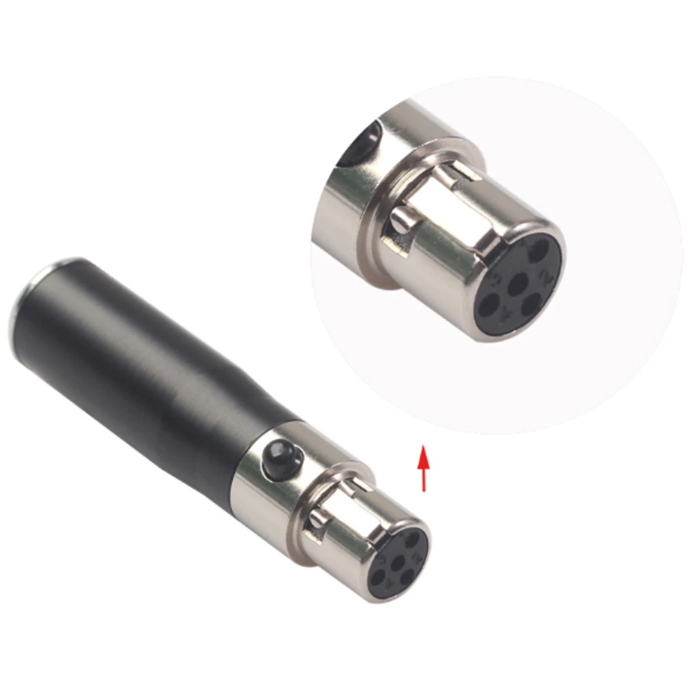 XLR 3 Pin Male to 4 Pin Female Adapter Plug for Microphone Speaker_OFSS
