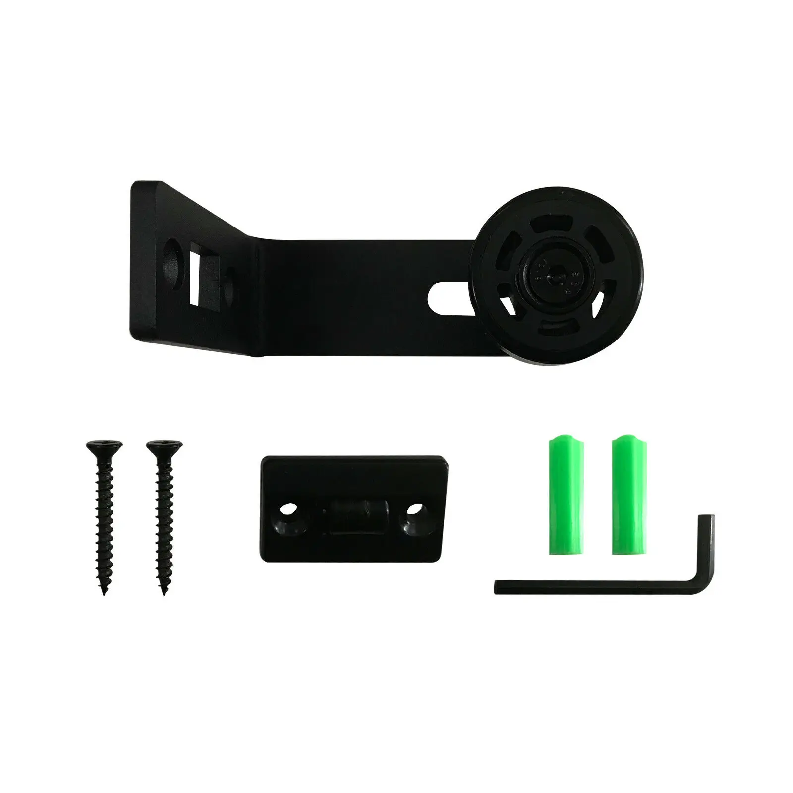 Sliding Barn Door Guide Adjustable Floor Guide For Sliding Barn Door Black Wall Guide With Screws