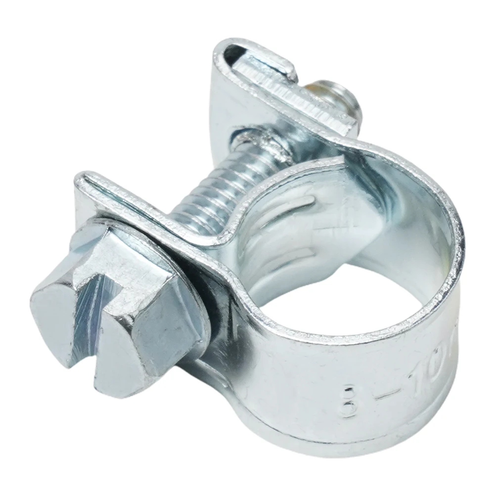 Hose Clips Fuel Line Jubilee Clamp Diesel Petrol Pipe Coolant Radiator Tube Clamp Carbon Steel Fastener Household Tools 10PCS