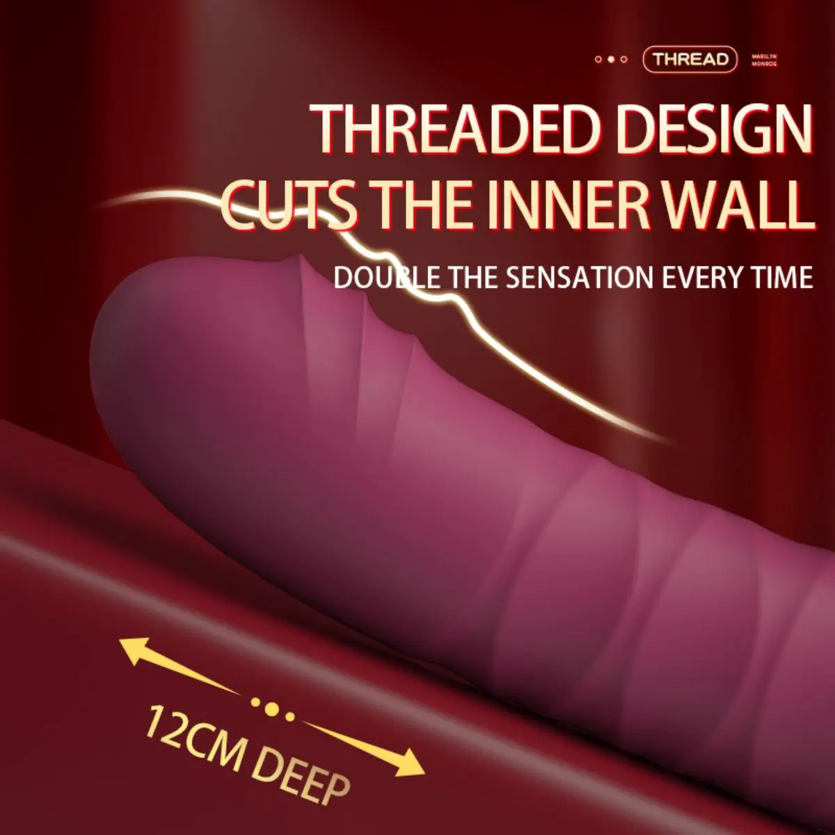 Laile Marilyn Sucking Vibration AV Multifunctional Vibration Rod Female Masturbator Adult Sex Products