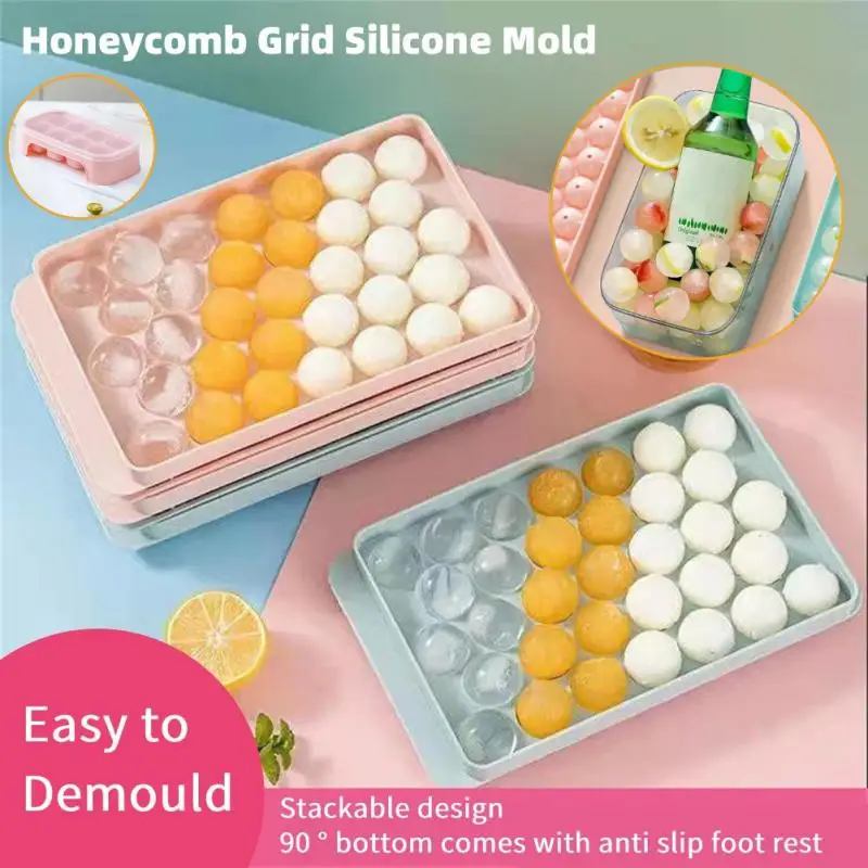 

Grid Silicone Mold Honeycomb Tray Mold Maker Non-toxic Durable Bar Pub Wine Ice Blocks Maker Ice Cream Tools Kitchen Gadgets