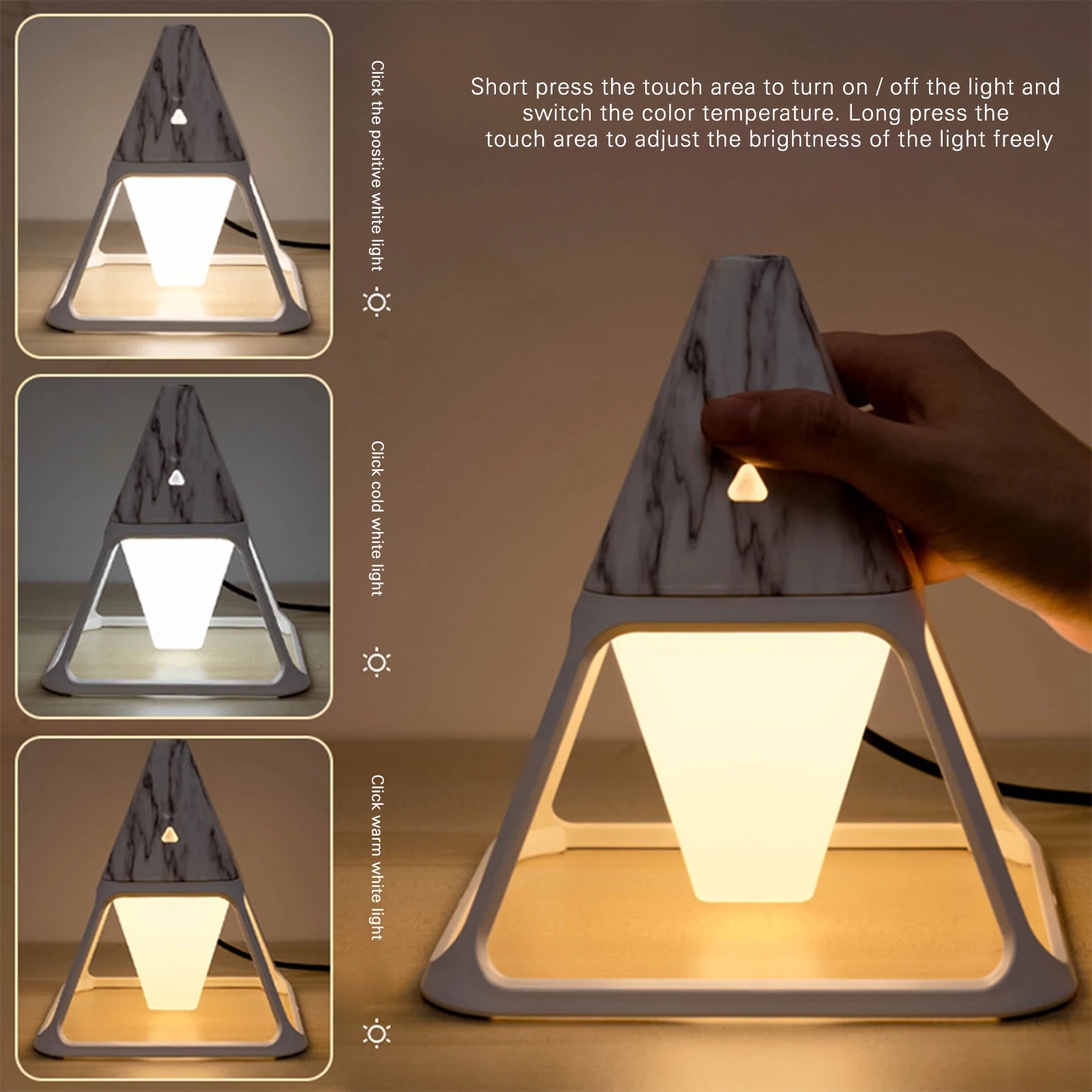 

Cool Pyramid Humidifier Night Light Portable Mini Air Humidifier For Home Car Creative Air Humidifier Usb Smart Gifts For Family