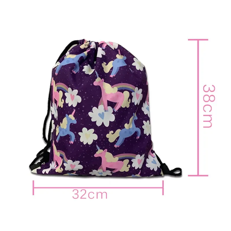 Cool Footbally / Soccerly Print Drawstring Bag Men Fashion Storage Bag Teenager Boy Casual Backpack Travel Bags Bookbag Gift 4