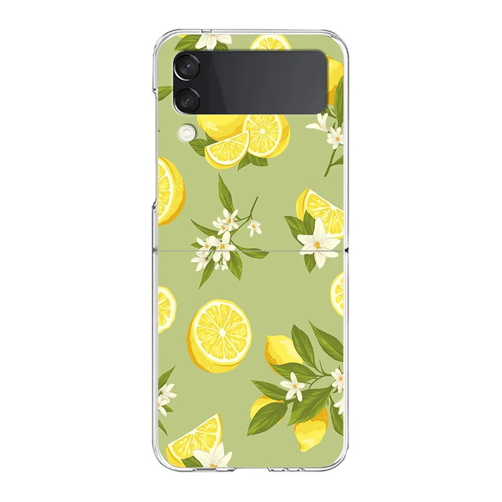 Fruit Lemon Shockproof Hard Folding Phone Case Cover