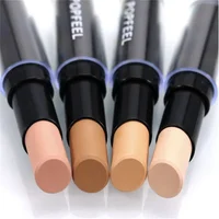Maquillage quotidien pour le visage pour femmes, cercle des yeux foncés, cache les imperfections, soins du visage, correcteur crémeux, bâton 4 couleurs, primaire de maquillage 2