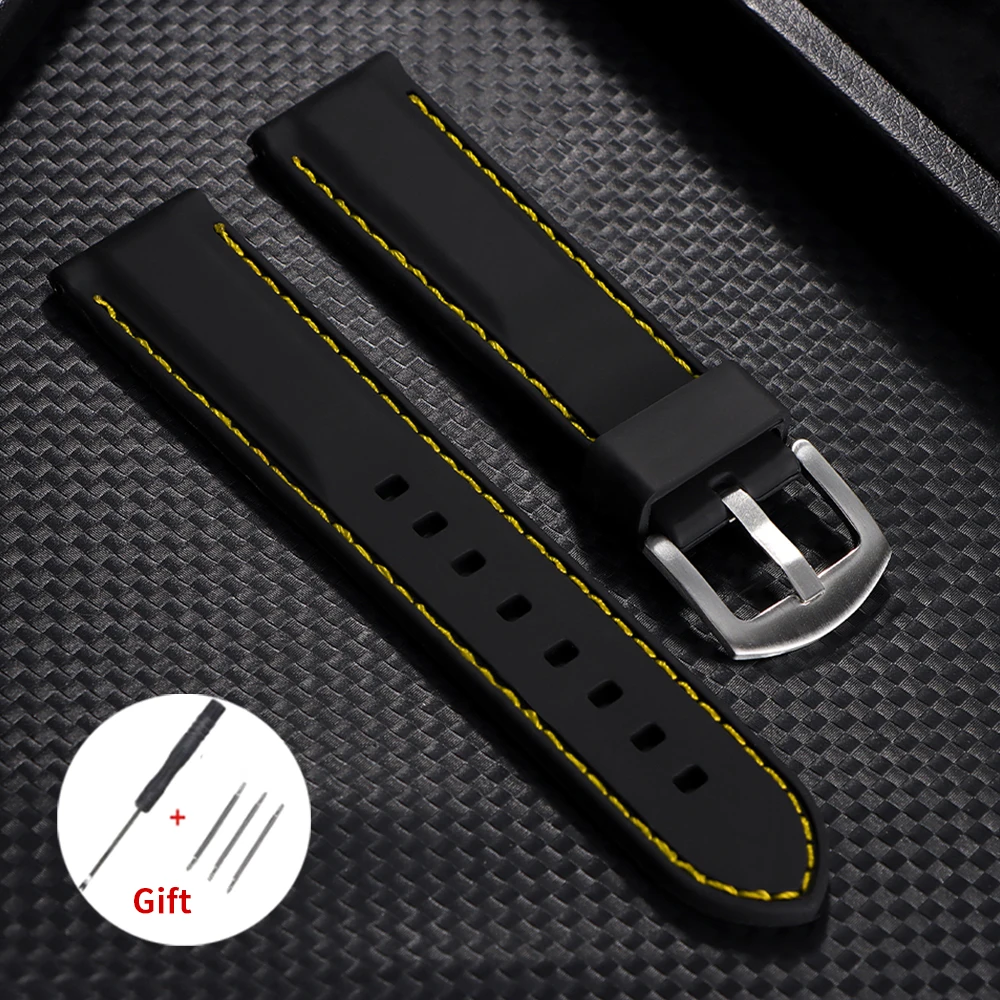 Versatile Waterproof Silicone Watch Strap - Soft Rubber Band