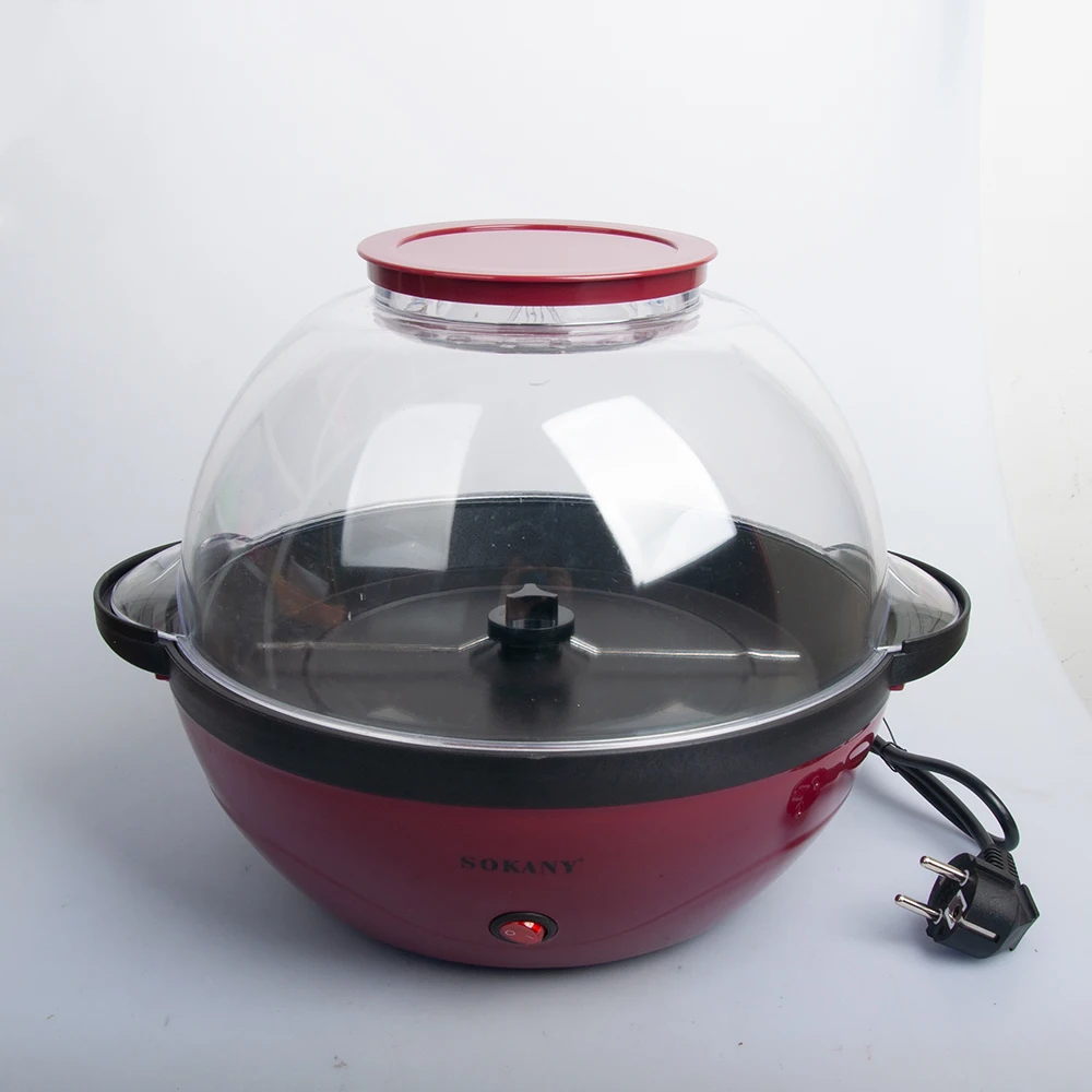 Houselin Popcorn Maker, Hot Oil Electric Popcorn Machine with Large Lid for Convenient Storage 3