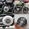 Large 3D Metal Skull Skeleton Sticker For Harley Davidson Motorcycles Car Locomotive Tail Fuel Tank Cover Machine Head Emblem 5