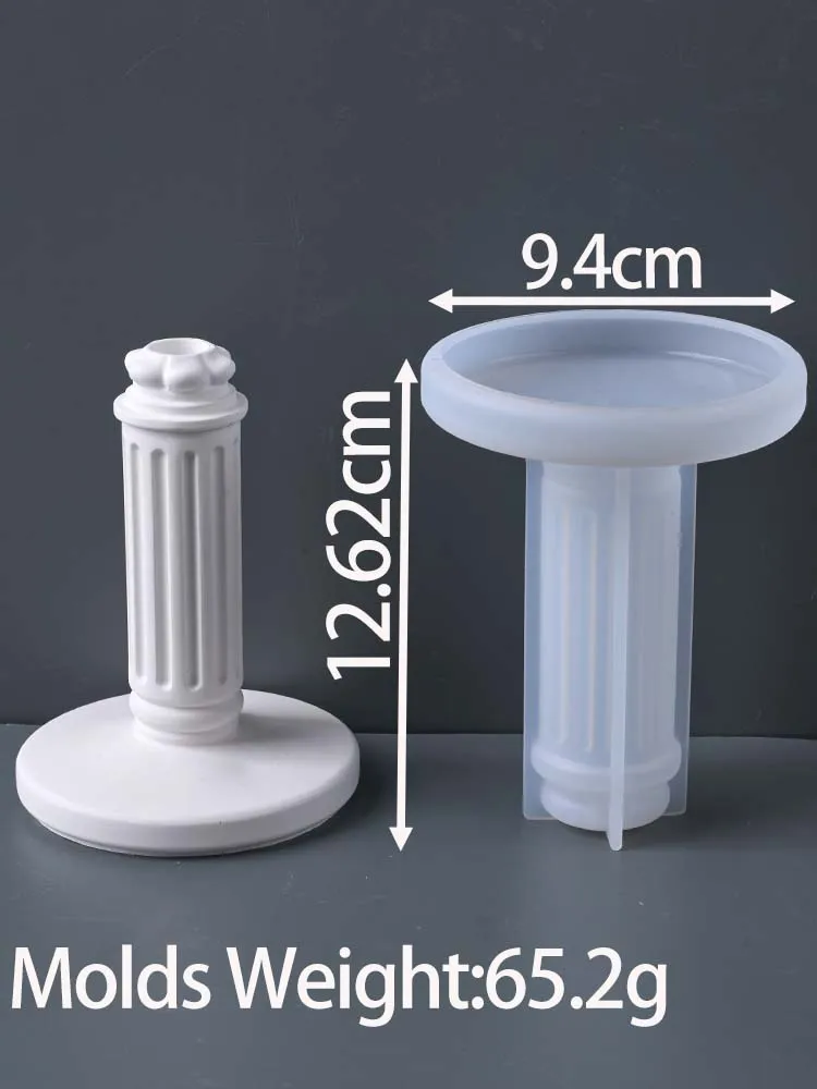 النمط الأوروبي شمعة حامل قالب من السيليكون لتقوم ب...