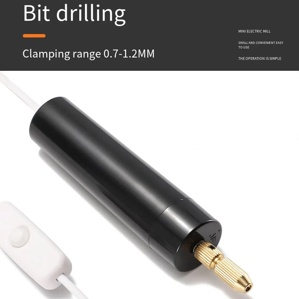 Electric USB Mini Drill 5 Pieces Set USB Drill Rotary Tools Engraver Pen Drilling Jewelry Tools With Drill Bits Power Tools
