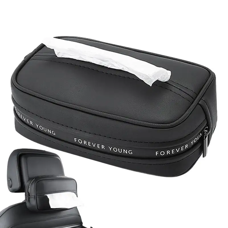 

Visor Tissue Container Car Sun Visor Tissues Holder Portable Adjustable Car Napkin Box Paper Storage Box Tissues Box Cover For