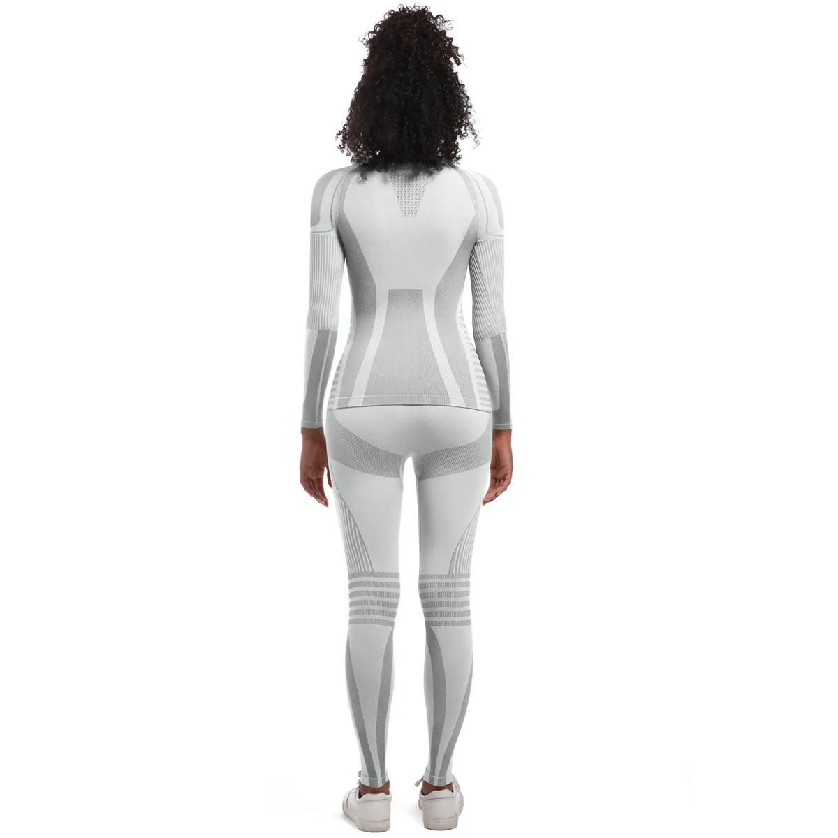 Women Girl Skiing Underwear Set Fitness Workout Thermal Gym Ski Snowboarding Sport Running Hiking Jogging Yoga Exercise Suit A84