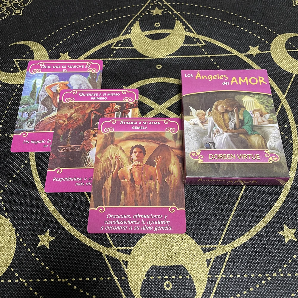 Spanish Tarot Romance Oracle Card Game for Couples Oraculos Fate Deck Box for Fortunetelling Fate Predictions Cards gtmedia v8xs satellite tv decoder for chile peru 70w 61w iks spanish stable lacam dvb s s2 s2x h 256 hd tv box receptor ca card