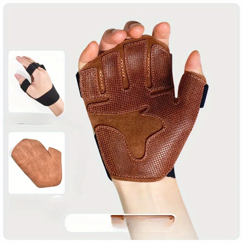 1 Pair Breathable Non-Slip Fitness Gloves Weight Lifting Training Gloves Sports Palm Protection Fitness Sports Pull Ups fitness gloves