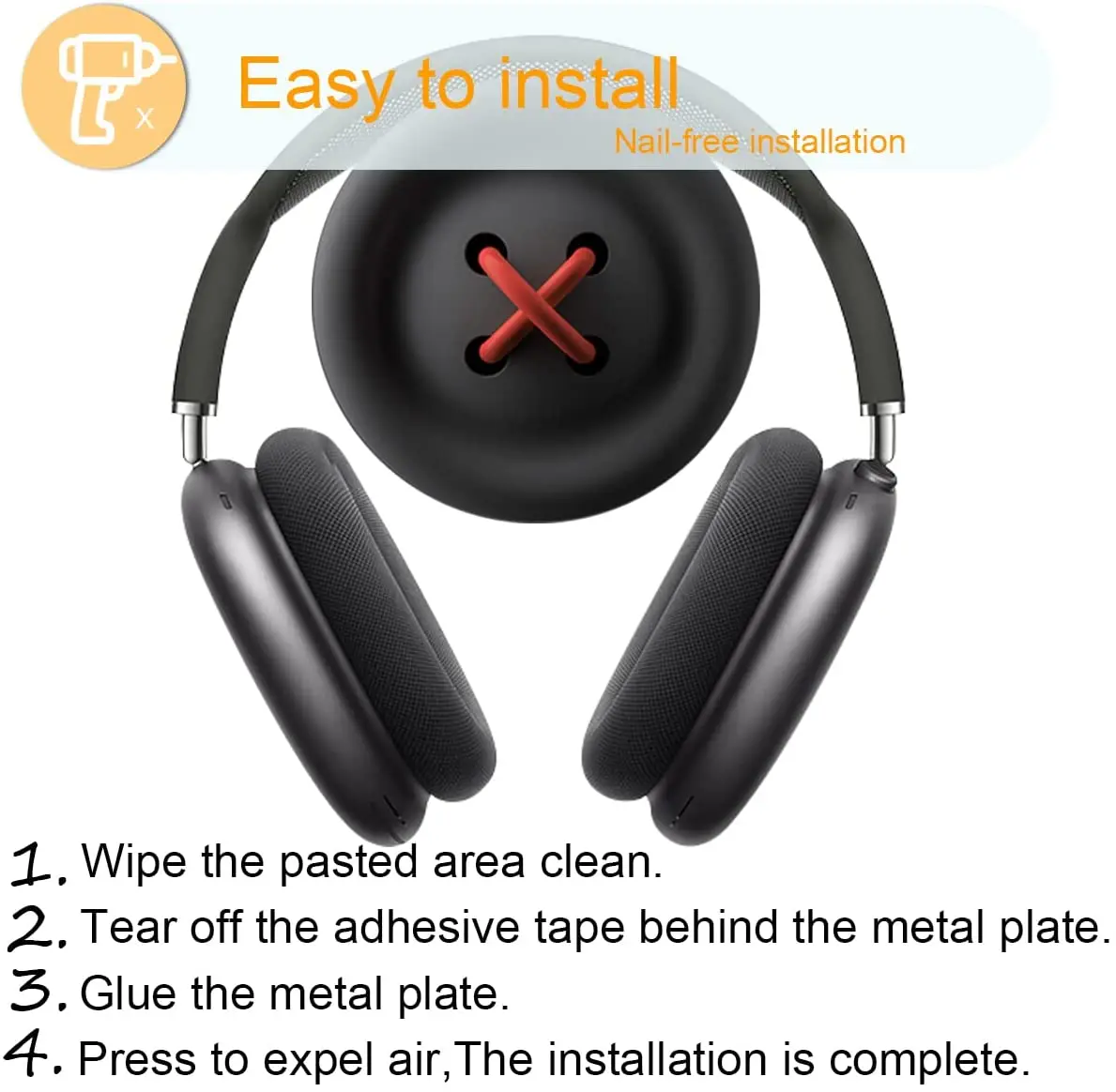 Silicone Powerful Magnet Button Headphone Stand For Cable Management and Headset Mount Compact Size
