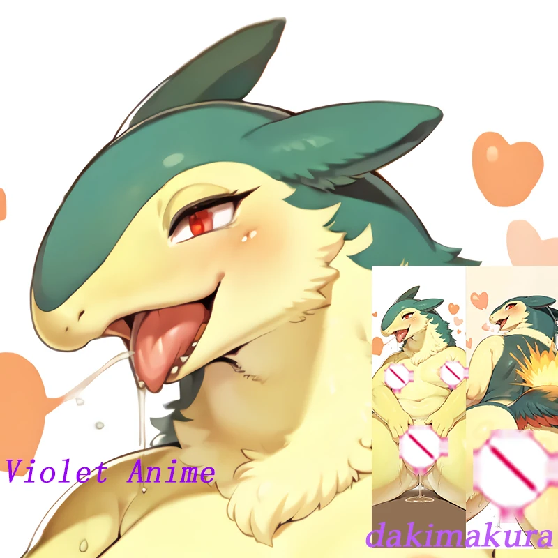 Dakimakura Anime Typhlosion Double-sided Print Life-size Body Pillow Cover Bedding Gifts