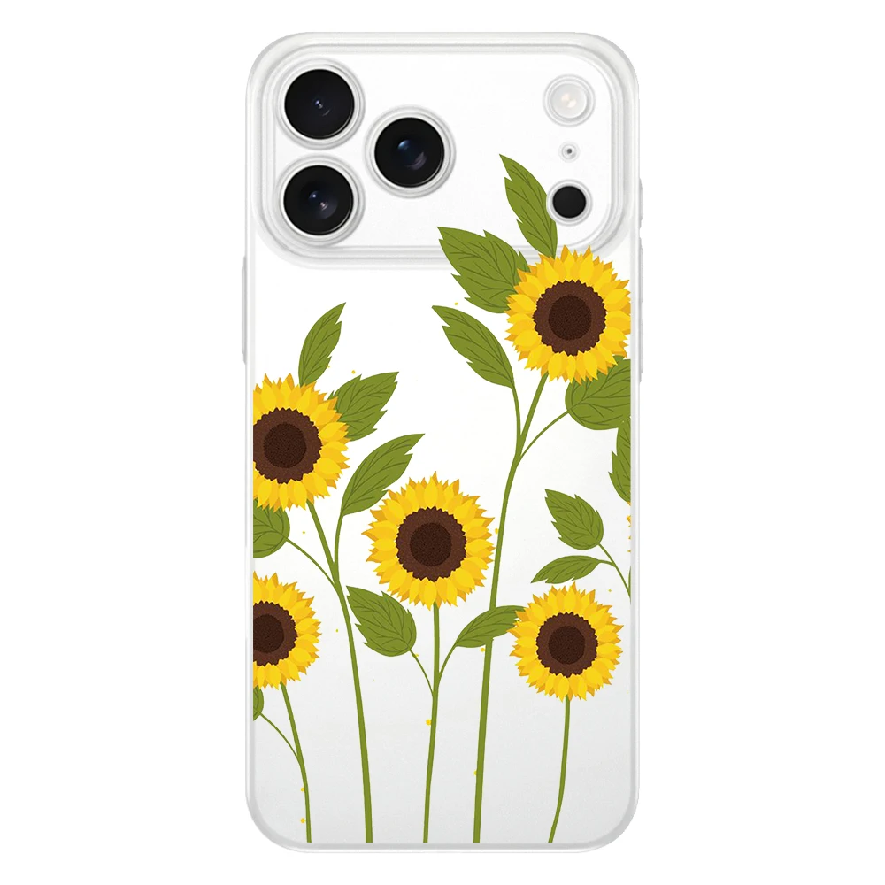 Sunflower & Lavender Soft Clear Phone Case - Easter Edition