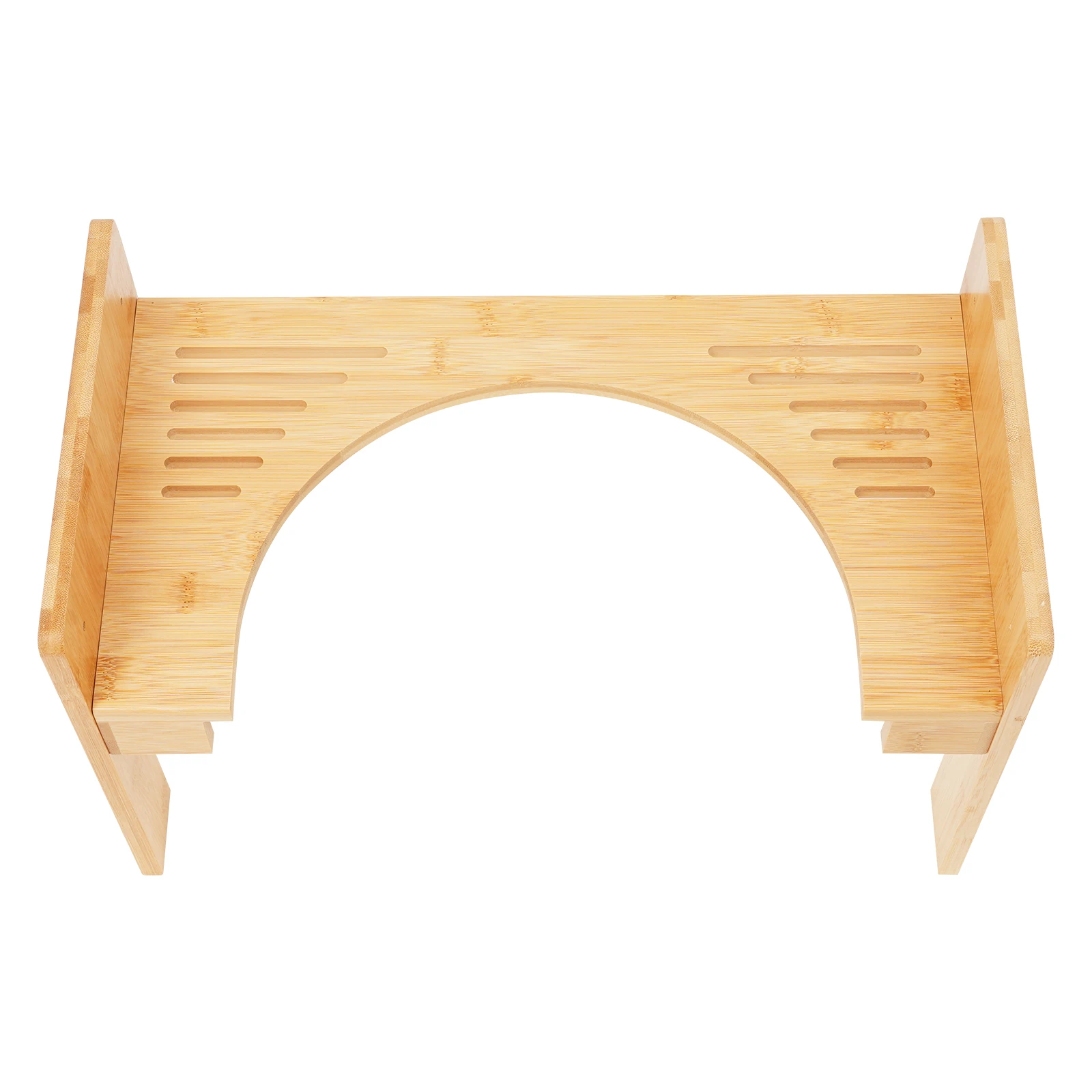 Bambus-Toilettenhocker mit Verstellbarer Höhe (6cm), Rutschfester Toiletten-Tritthocker, 80kg Tragkraft, Hilfsstufen für die Toilette – Detail 9