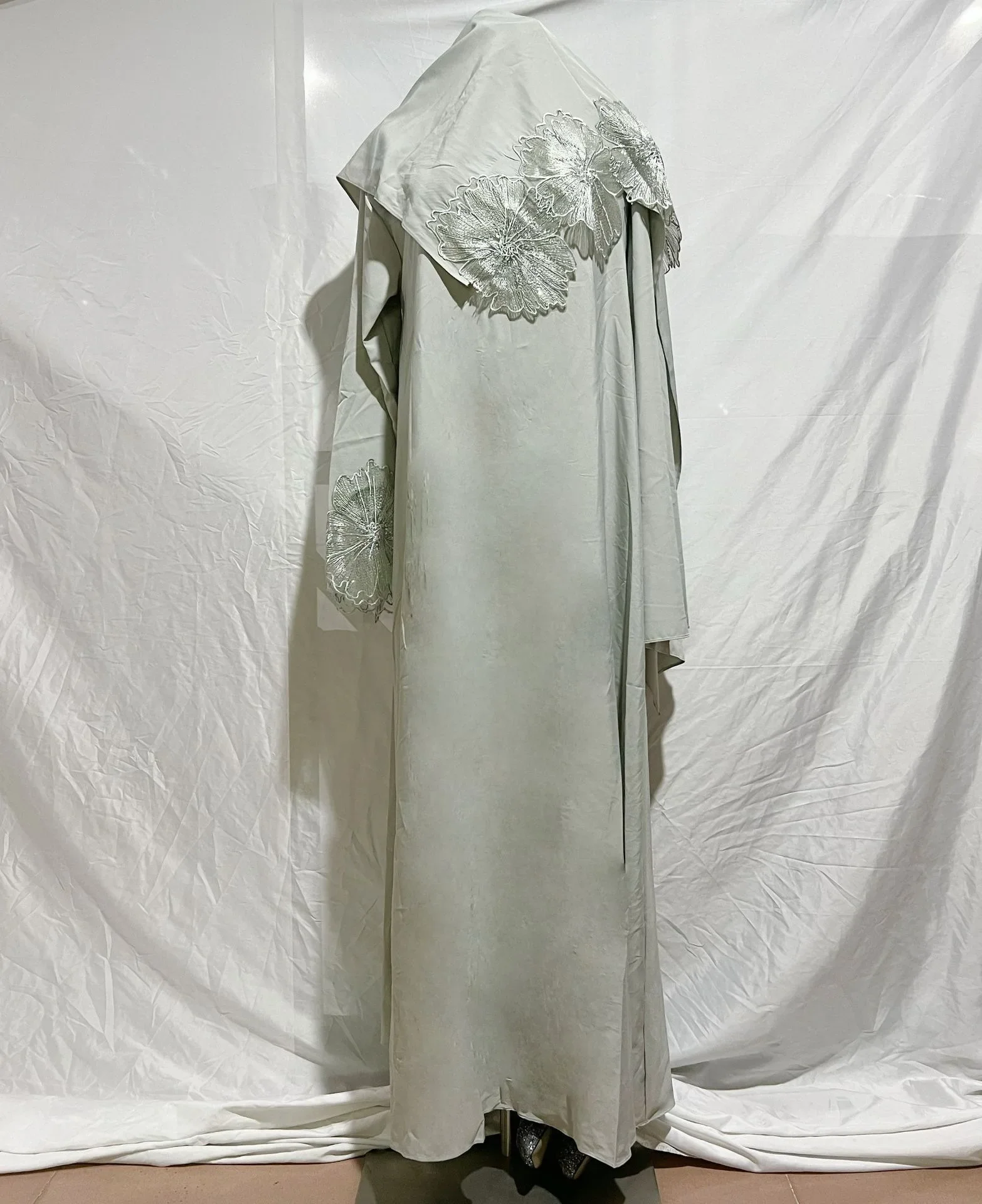 Sbf4e3a3b857e4e65a5129e3093dc3c47u Eid Robe Muslim Abaya Dress & Scarf 2 Piece Set Dubai Embroidered Kebaya Gowns Moroccan Caftan Kaftan Islam Oman Ladies Dresses Mallzona