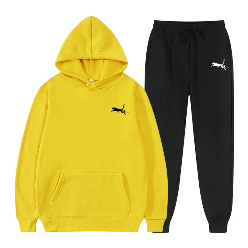 thumbnail image 1 of Sudadera con capucha para hombre, traje con estampado informal de moda sencilla, chándal deportivo de alta calidad para trotar y culturismo, Otoño e Invierno, 1 of 5