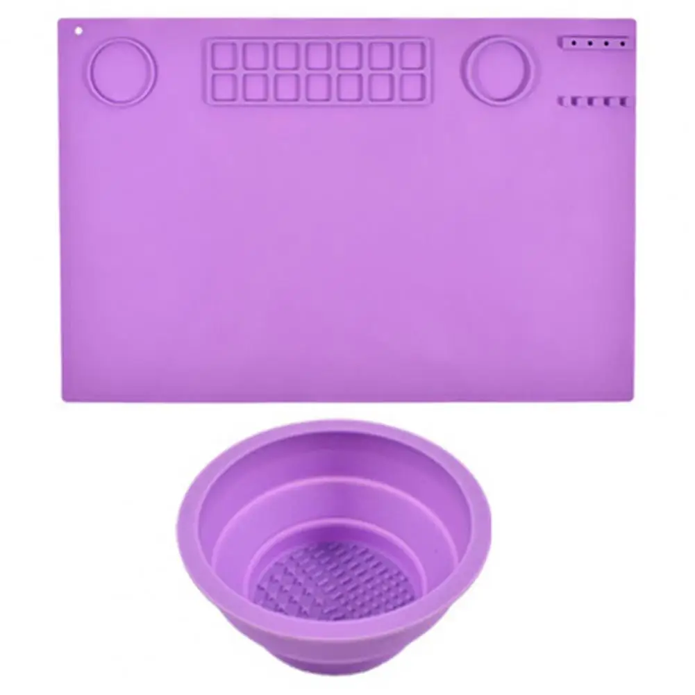 

Silicone Drawing Board Kids Graffiti Drawing Board Oil Painting Board Waterproof Foldable DIY Drawing Pad School Accessories