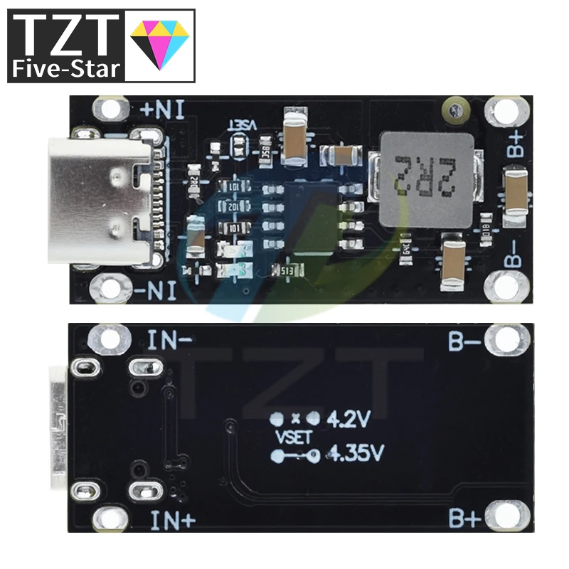 1/3/5PCS Typ-C USB Eingang Hohe Strom 3A Polymer Ternäre Lithium-Batterie Schnelle schnelle Lade Bord IP2312 CC/CV Modus 5V Zu 4,2V