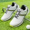 Golf Sneakers Men Waterproof Golfer Sport Shoes Women's Golf Non Slip Golfing Shoes Outdoors Golf Turf Comfortable Walking Shoes 5