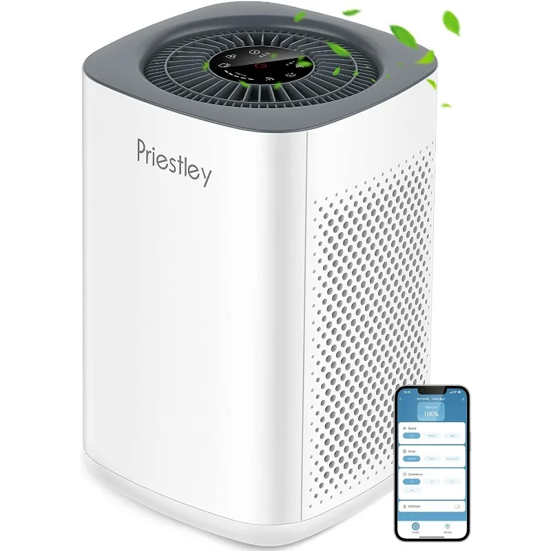 

Air Purifiers for Home Large Room up to 1000 Ft², Smart WiFi Control, Removes 99.97% of Particles