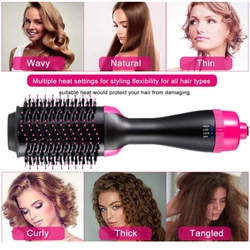 2 IN 1 One Step Hair Dryer Hot Air Brush Hair Straightener Comb Curling Brush Hair Styling Tools Ion Blow Hair Dryer Brush