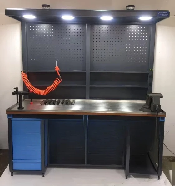Stainless steel workbench with drawers tool cabinet workshop