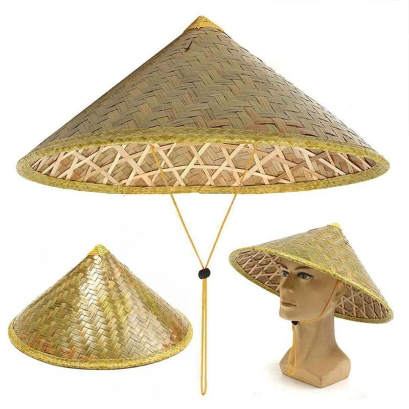Sun Protection Hat Oriental Bamboo For Women Men Cosplay