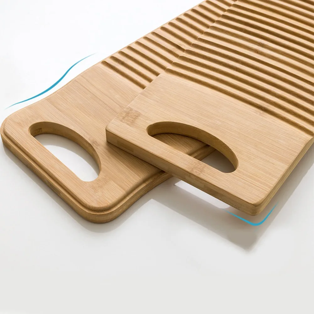 Laundry Board Anti-slip Wooden Washboard Cleaning Board Hanging Hole Scrub Board Washing for Laundry Room