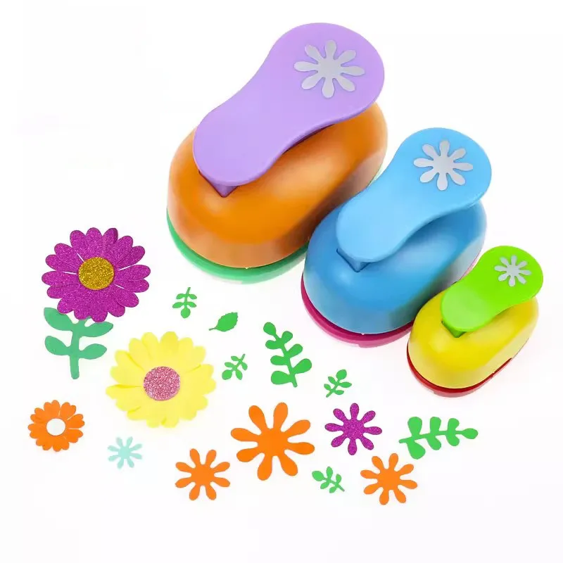 (3/8",5/8",1") Flowers Shaped craft punch Scrapbooking School DIY bloom Paper Cutter EVA foam Petal Hole Punches