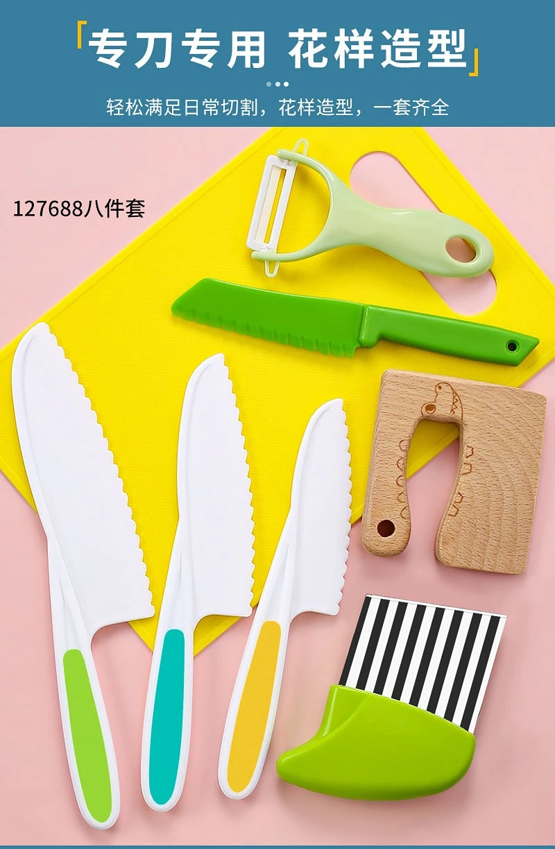 Plastic Knives Kitchen Kids, Kitchen Knives Children