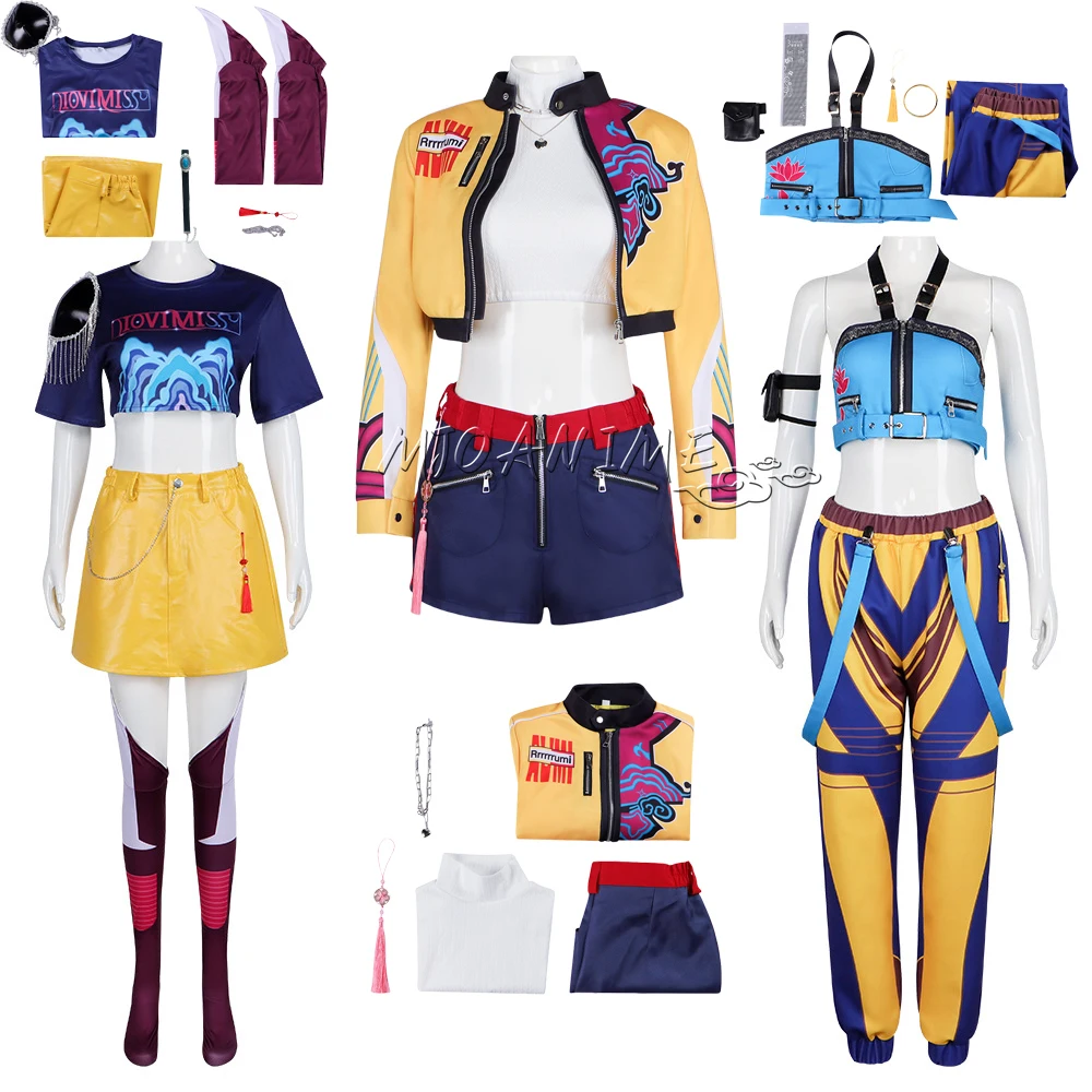 Costume Cosplay Rumi / Mira / Zoey Pour Fille - Veste + Short - Taille 110 à 160 Cm - Parfait Pour Halloween
