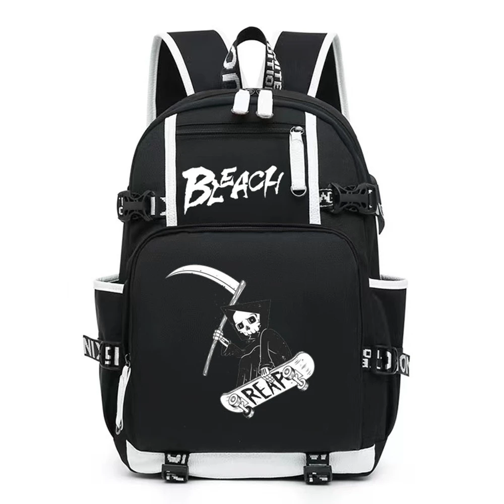 

Unisex Anime BLEACH Kurosaki Ichigo Kuchiki Rukia Travel Rucksack Casual Schoolbag Student Backpacks