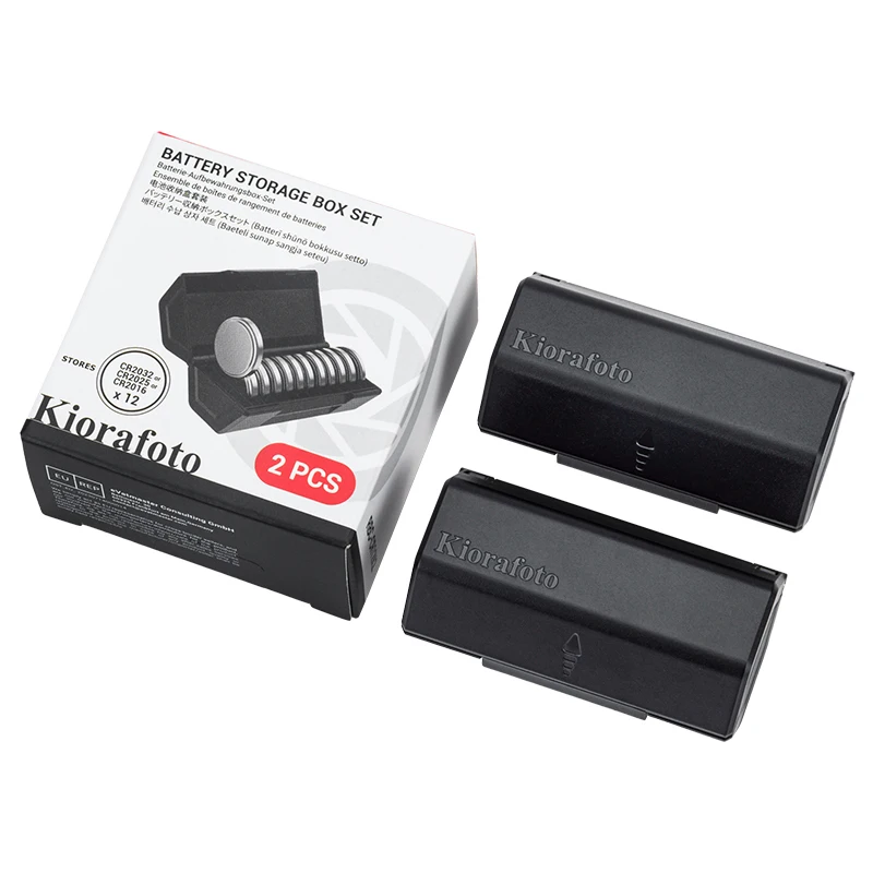 מארגן סוללות מטבע שדרוג 2/4 חבילות עבור 24/48 סוללות CR2032/CR2025/CR2016, מתאים לחריץ סוללה סטנדרטי D